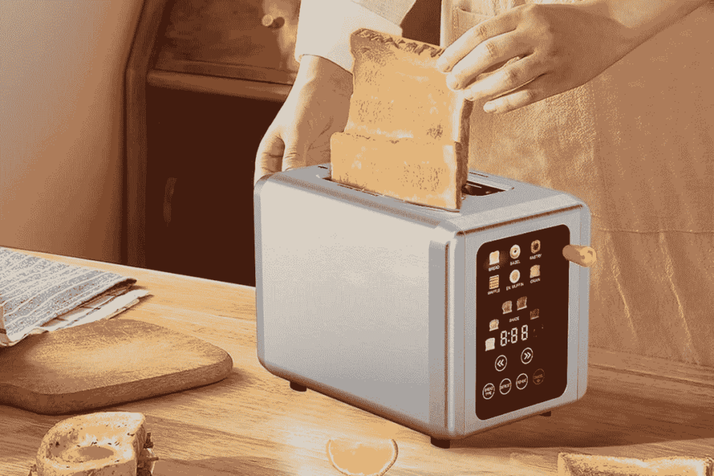 Perfect toast levels with Whall Touch Screen Toaster