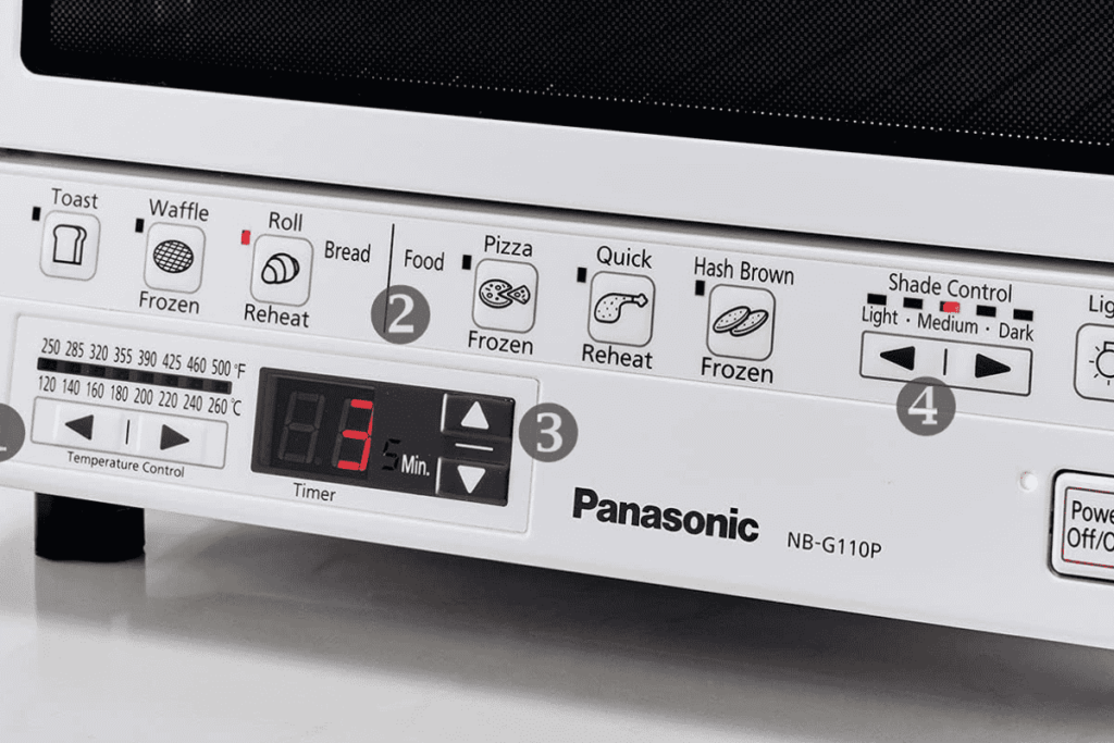 panasonic flash xpress toaster setting