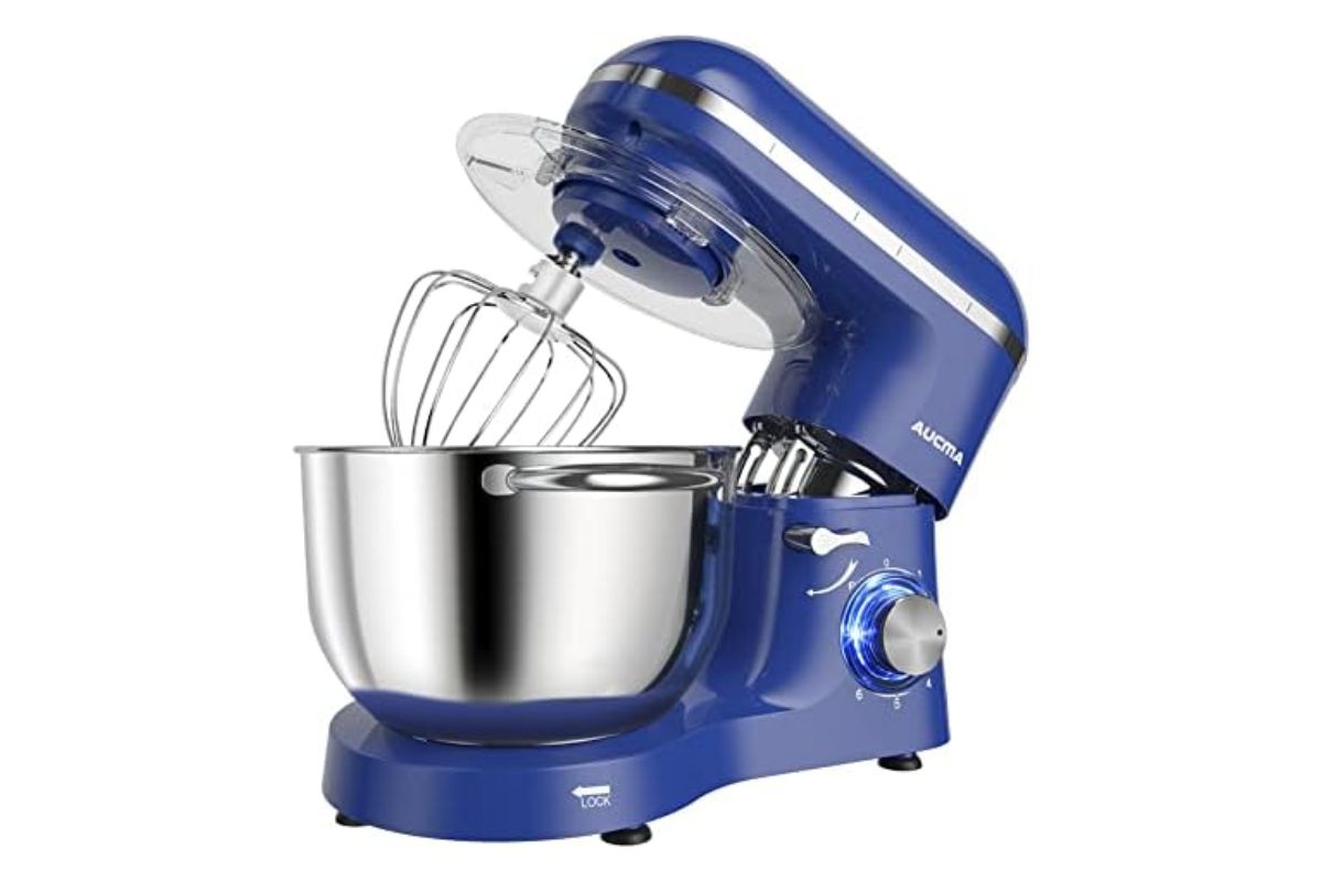 Aucma 6.5QT Royal Blue Stand Mixer