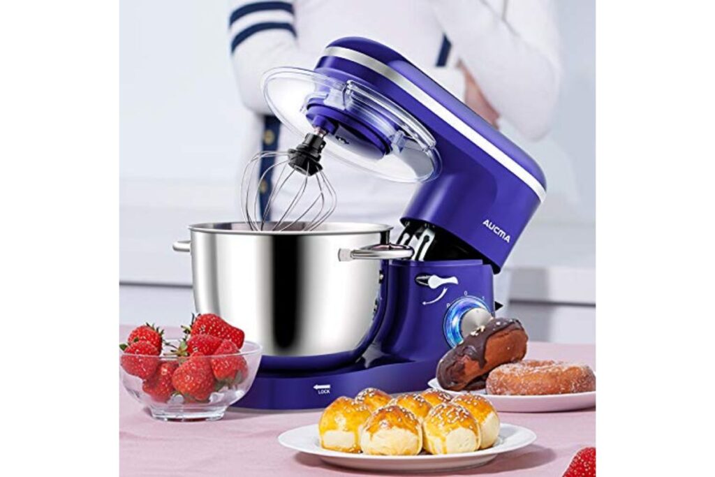 Best Aucma 6.5QT Royal Blue Stand Mixer