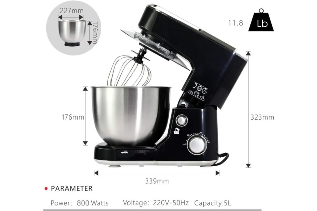 CUSIMAX Dough 5-Quart Stand Mixer Designe