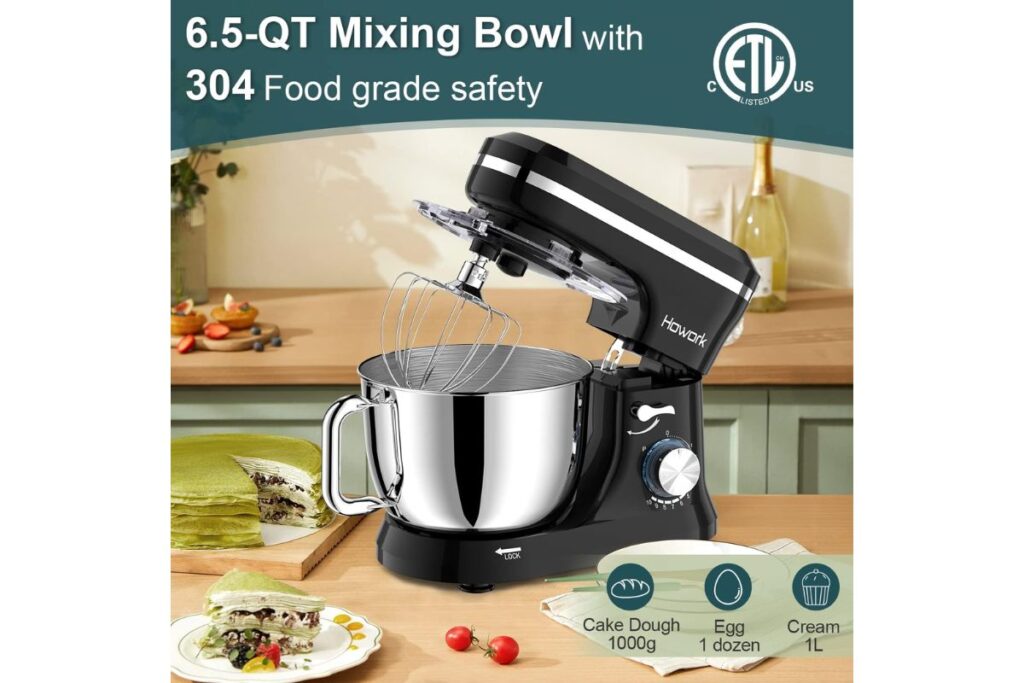 HOWORK Electric Stand Mixer 6.5QT