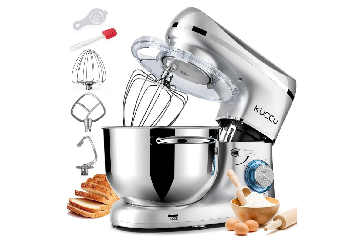 KUCCU Qt 660W Electric Kitchen Mixer Silver