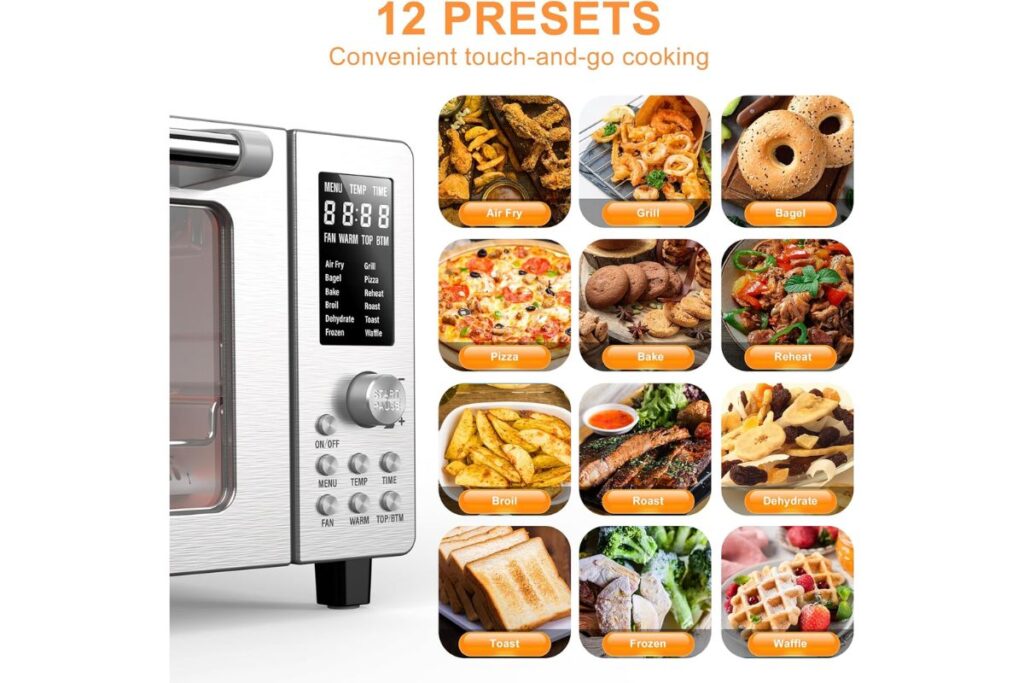 Nuwave Bravo Air Fryer Toaster Smart Oven 12 Presets