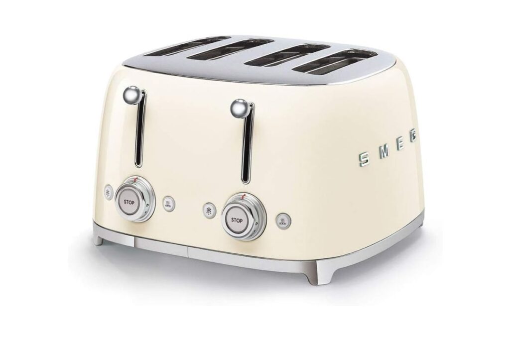 Smeg 4 Slice Toaster TSF03 Cream