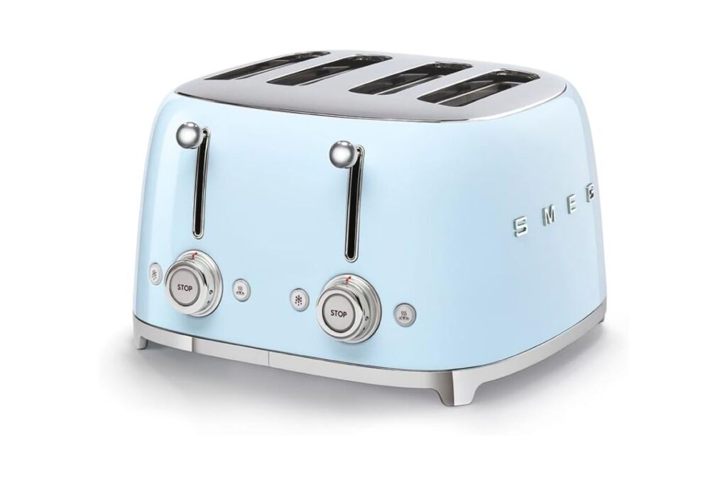 Smeg 4 Slice Toaster TSF03 Pastel Blue