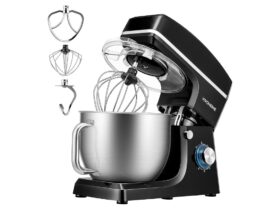 VIVOHOME 7.5 Quart Stand Mixer Black