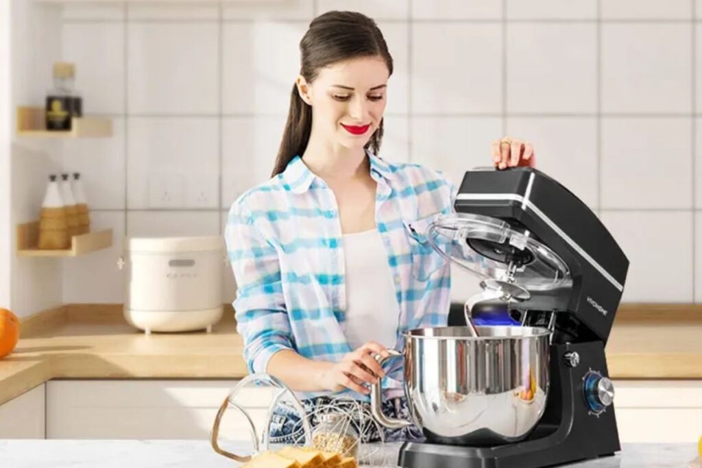 black stand mixer