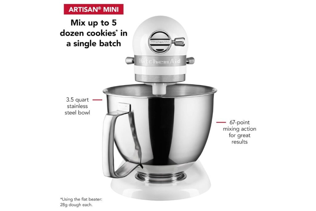 kitchenaid mini ksm3316X - White Mix up to 5